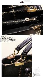 หมดค่ะ กระเป๋าLuluhouse รุ่น L110-02claretbl/cl กระเป๋าสวยเกาหลี งานคุณภาพของแท้ 